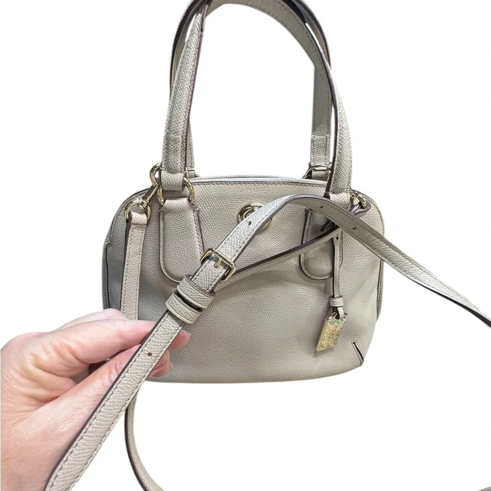 COACH Prince Street‎ Satchel Gray Leather Gold hardware/hangtag Shoulder/handbag
